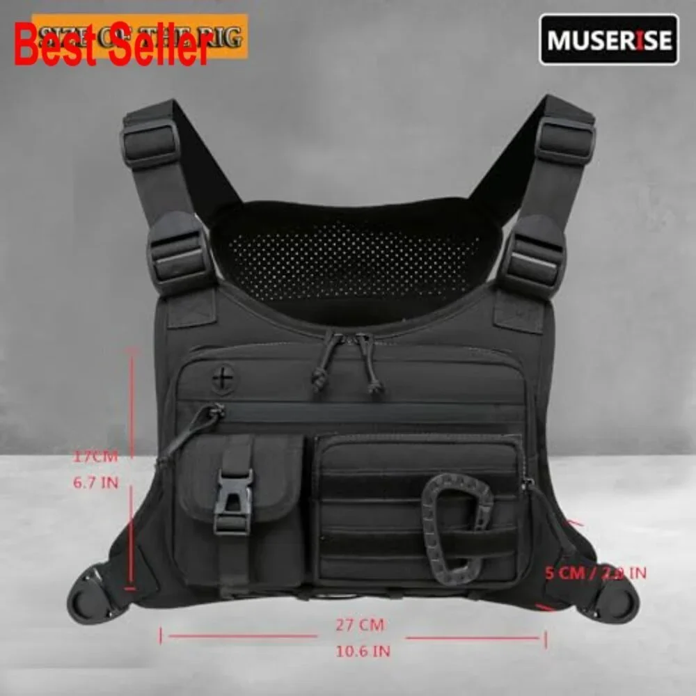 Tactical Chest Bag Rig For Running Cycling Sports Polyester